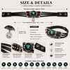 Starry Sky Zodiac Luminous Leather Bracelet for Men & Women