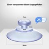 FCSNJH 25 Pieces 20 mm Transparent Suction Cups Suction Cups