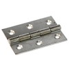 Merriway BH03838 (2 Pcs) Self Colour Steel Butt Hinge, 38