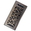Sierra Grates 4" x 10" Floral Design Floor Register in
