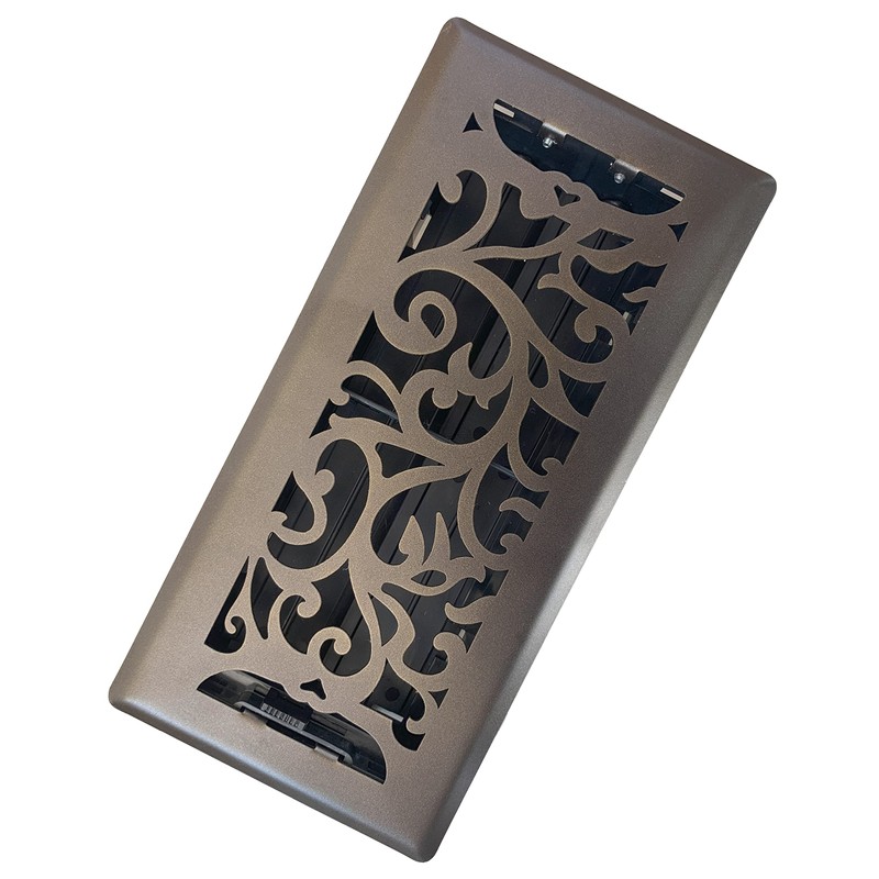 Sierra Grates 4" x 10" Floral Design Floor Register in