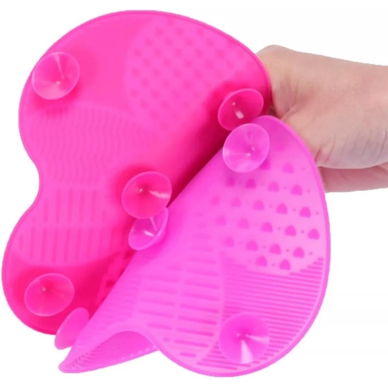 Set de 2 Tapetes Limpiadores de Silicona para Brochas Maquillaje,