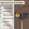 Foxlock Fingerprint Door Lock with Screen, RFID Smart Door Handle