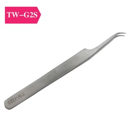 TopHomer Precision Tweezers Pointed Hand-Filed Sharp Tweezer Sewing Machine Electronic Repair Pliers Multi-Purpose Tweezers Tool Easy to Use (TW-G2S)