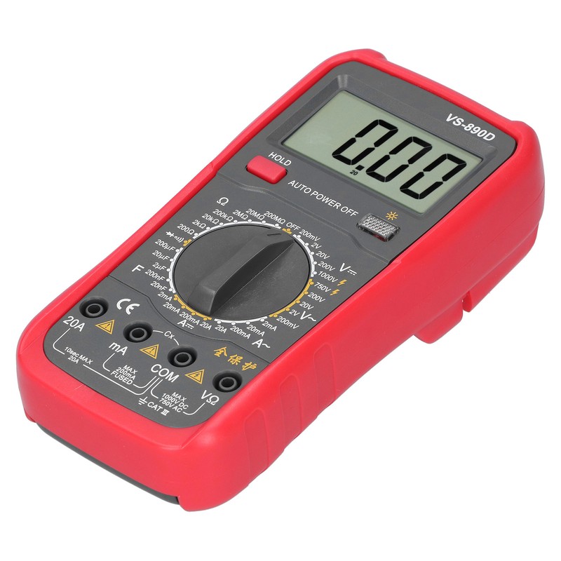 VS-890D Digital Multimeter AC DC Voltage Current Resistance Tester with