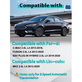 DS7Z8C419D Electric Water Pump Coolant Pump Compatible with Fusion 2013-2020 C-Max 2013-2018 SSV Plug-In Hybrid 2019-2020 MKZ 2013-2020 L4 2.0L, OE:DS7E8C419BA