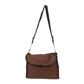 Wheelchair Back Pouch Polyester Hanging Storage Bag Electric Walker Backpack Bag Brown