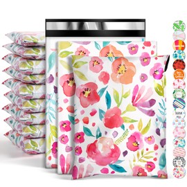 Oududianzi Small Poly Mailers 6x9, 50Pack Shipping Bags, Mailing bags, Mailers Poly Bags, Shipping Envelopes, Packaging Bags for On-line and Off-line Small Business - Floral