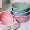 Round Plastic Wash Basin Dish,Laundry Hand Wash Bucket,Home Round Plastic
