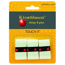 Kirschbaum Blister Pack of 3 on Grips Touch it 0, 50 mm White 0.50 mm Unisex Adult