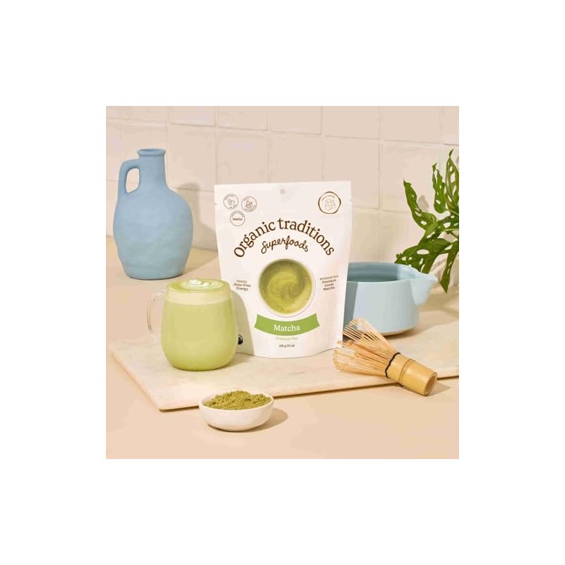 Organic Traditions Premium Matcha Tea 100 g (order 6 for