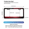 CTVSLFU License Plate Frame with 2 Holes - 002 Black