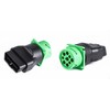 WISDOMHOOD 2pcs 16pin OBD2 Male to 9pin J1939 Adapter for