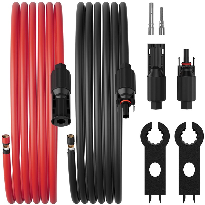 BougeRV Cable de extensión solar de 6 pies 8AWG con