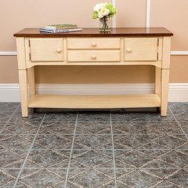 PowerSellerUSA Tivoli Self Adhesive Vinyl Floor Tiles, 45 Pcs Contemporary Peel and Stick Tile, 12" x 12" Square DIY Flooring Tiles for Kitchen, Bedroom, Bathroom - Metallic Marble Diamond