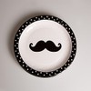 9 Inch Moustache Paper Plate-Set of 8Pcs