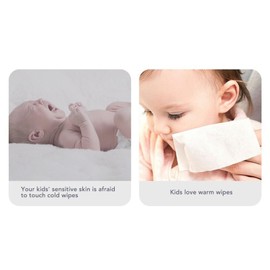 Mavis Laven Calentador de Toallitas Alimentado por USB, Amplia Compatibilidad, Incluso Cálido, Retención de Agua, Cuidado Suave, Gran Capacidad con Pantalla, Dispensador de Toallitas para