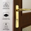 Bwintech 1 Set Stainless Steel Door Handle, PVD Gold, 92