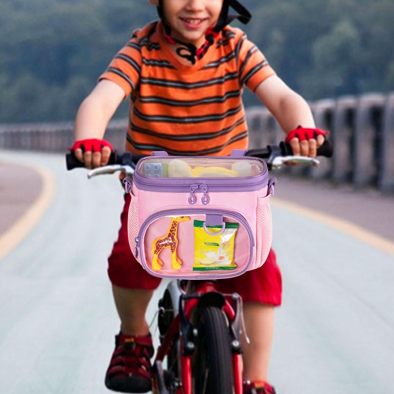 LoDrid Bicycle Front Bag, Bike Basket, fit Most Handlebar,Tricycle, Scooter