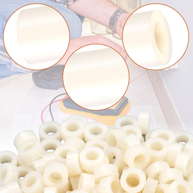 SWTYExt Plastic Spacer Sleeves M6 Round Spacers Pack of 50