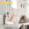 RedSwing Hanging Hammock Chair, Hanging Rope Swing with 2 Cushions,