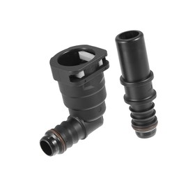 VekAuto 5/8 15.82mm SAE to 14mm 90 Degree Fuel Line Hose Quick Release Connector Disconnect Hose Nylon 2PCS Auto Accessories