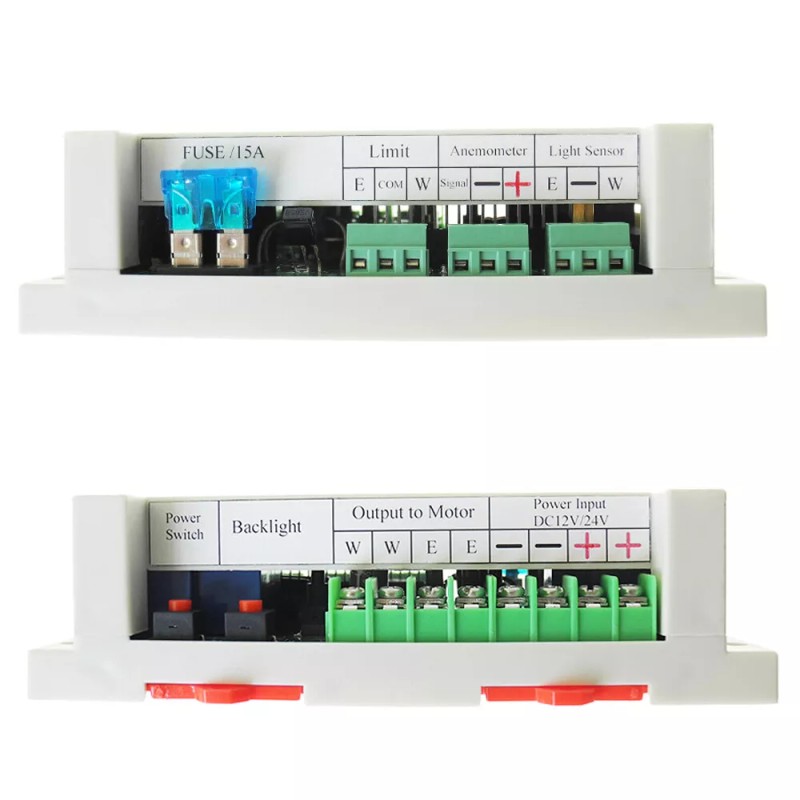 SZMWKJ Single/Dual Axis Solar Tracker LCD Controller W/ Relay Extension