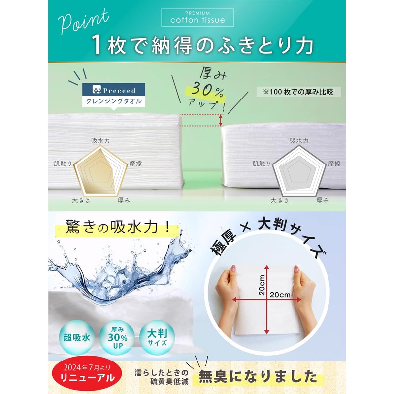 Cleansing Towel, 100% Cotton, Supervised by Worldwide Beauty Professionals, Extra