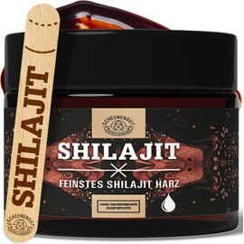 Shilajit Original Resin – Important: Certified Shilajit Resin Pure (30 g – Origin 100% Himalaya) + Dosing Spoon I Hand Harvest + Filling in Germany Lab Tested SCHEUNENGUT®