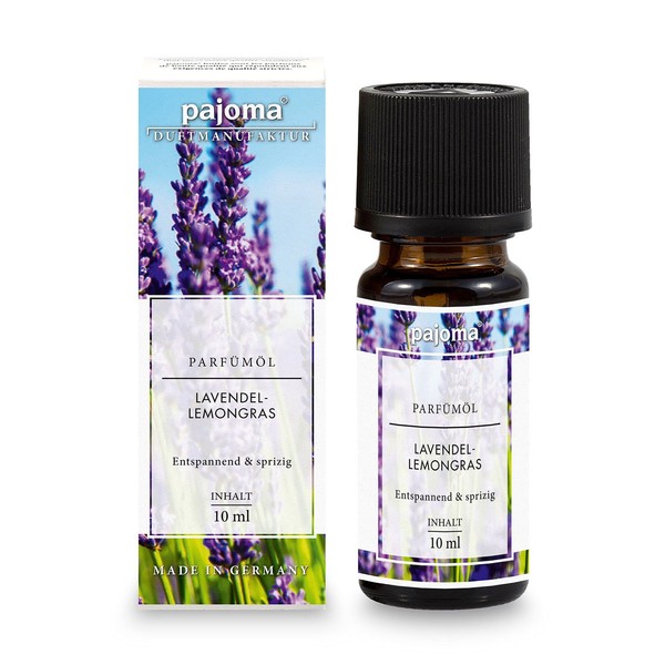 pajoma Lavender Lemongrass Perfume Oil 10ml Finest Perfume Oils Gift Boxed