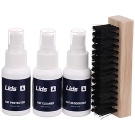 Lids Hat Care Kit - Cleaner + Deodorizer + Protector + Premium Brush - Complete Care - 1.7 Fl Oz Bottles