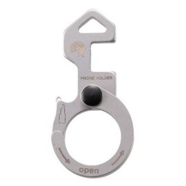 Captain Stag UM-1557 Multi-Tool CS Pocket Tool, Stainless Steel, 4 Functions, Silver, Product Size: Approx. 2.3 x 1.1 x 0.3 inches (58 x 28 x 8 mm)