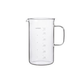 HARIO BV-600 Crafts Science Beaker Server, Capacity 20.3 fl oz (600 ml), Clear, Measurement Memory Included, Heat-resistant Glass, Made in Japan