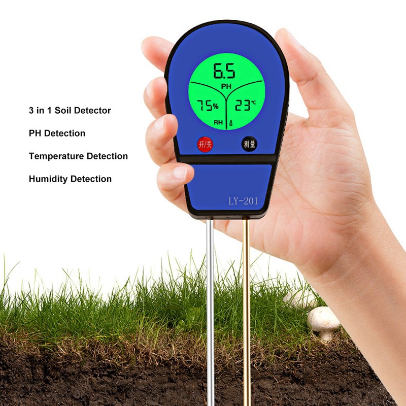 Soil Detector LED Screen PH Tester Plant Moisture Meter Acidity