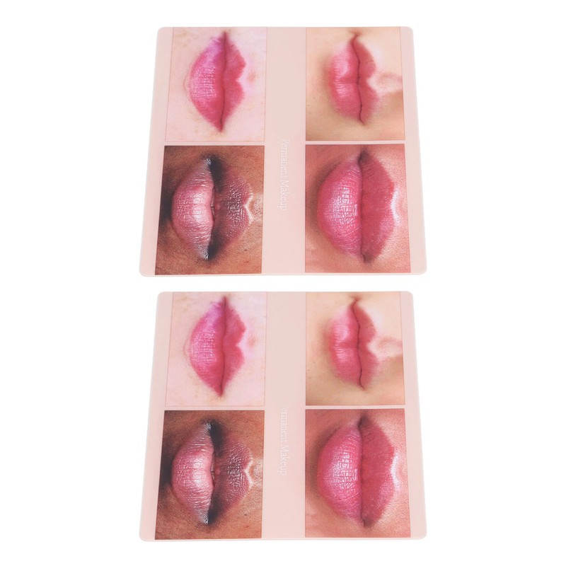 2pcs Lip Practice Skin 4 Lip Shapes Permanent Makeup Lip