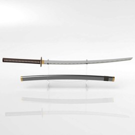 LEILIN katana stand sword stand, Acrylic Two-Layer Samurai Sword Display Stand, Desktop Katana Holder, 6mm acrylic sheet-Clear