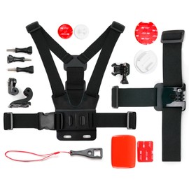 DURAGADGET Action Camera 17-in-1 Extreme Sports Accessories Bundle - Compatible with GoPro HERO+ LCD