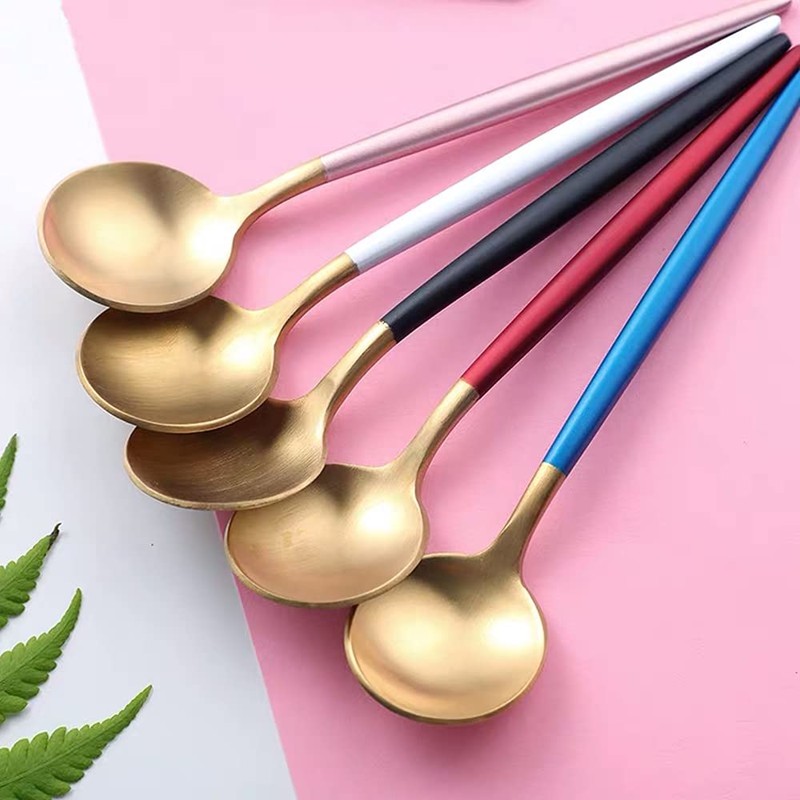 Easytoti Coffee Spoon, Tea Spoon, Set of 5, 5.1 inches