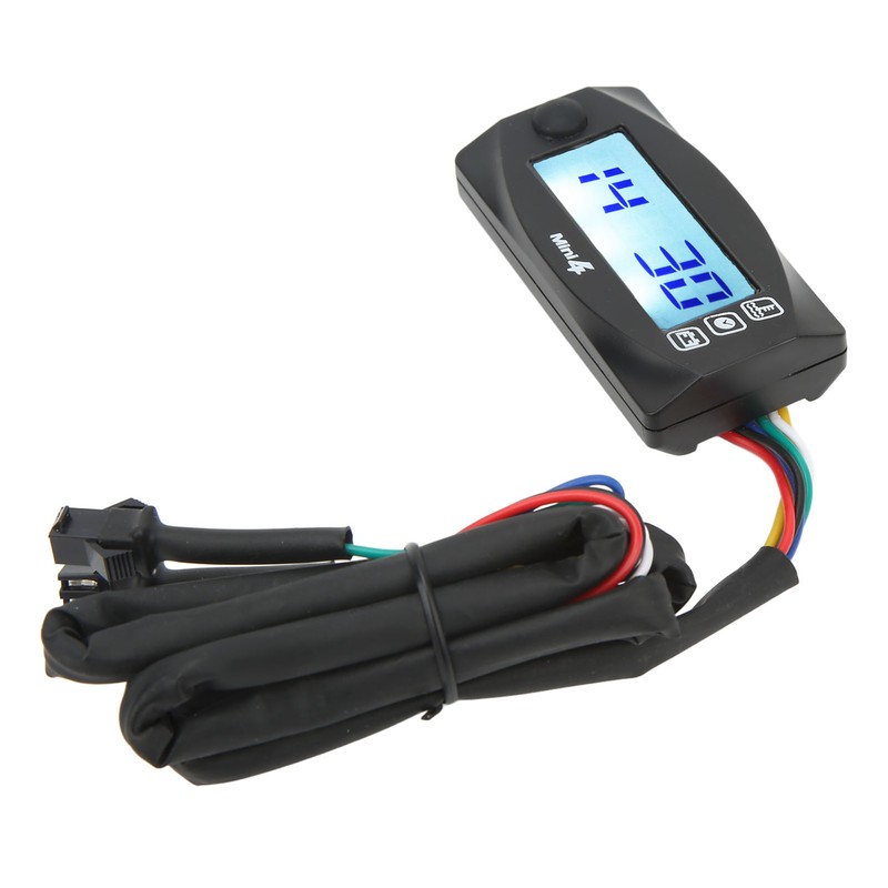 4 in 1 Water Oil Temperature Time Voltage Gauge LCD