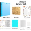 INFUN Telescoping Recipe Binder -Blue