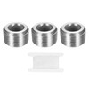 PATIKIL 3 Pcs 304 Stainless Steel Pipe Plug 3/4" NPT