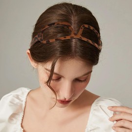 JazSwirl Tortoise Shell Headband, 3 Pcs Leopard Headband for Women, Cheetah Headbands for Women