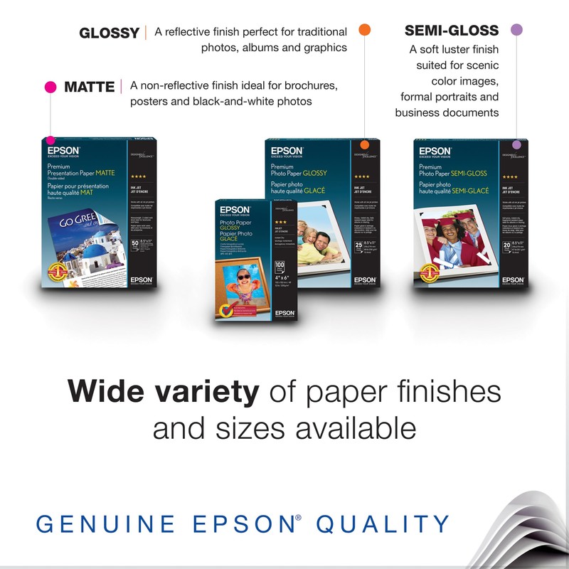 Epson Bright White Pro Paper - S041586-4, 8.5" x 11"