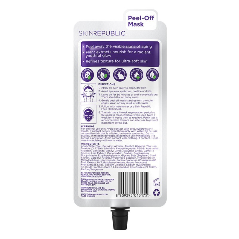 Skin Republic 24K Gold Peel-Off Face Mask 27ml