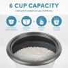 Aroma Housewares 1.5Qt. Rice & Grain Cooker (ARC-363NGB),Black,6-Cup Cooked /