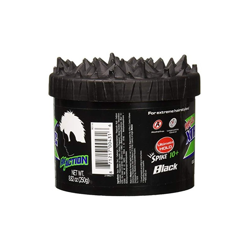 Wet Line Xtreme Reaction Black Ultimate Hold Gel, 8.8 Ounce