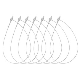 Safety Threads Loop Pins - Transparent, Robust for Labels and Price Labelling (7 inch/175 mm, Pack of 1000)