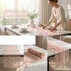 Boho Sheer Table Runner , Pink Tulle Table Runner with