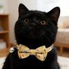Cwyza 4 Pack Cat Bow Tie Collars with Bell, Adjustable