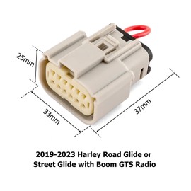 SDYYDS Apple CarPlay Jumper Plug GTS Radio for Harley Street Glide Road Glide 2019-2024 76000834 76000829A